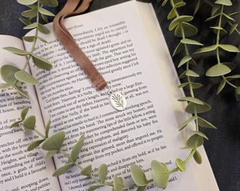 Floral Charm Bookmark, Velvet Bookmark, Book Lover Gift