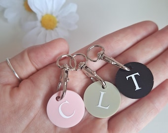 Personalised Initial Keyring | Trolley Token Keychain | Custom Initial Gift | Small Gift for Her or Him