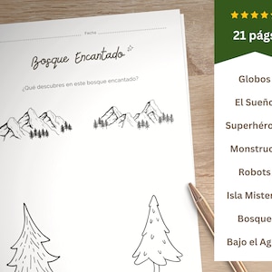 Español - Hojas de dibujo para niños ~ Libro para colorear y dibujar ~ Descargar PDF Imprimible