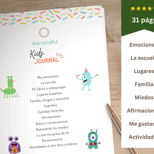 Español - Hojas para Niños ~ Terapia Cognitiva y Salud Mental ~ Counselling y Actividades para Niños ~ Descarga PDF Imprimible