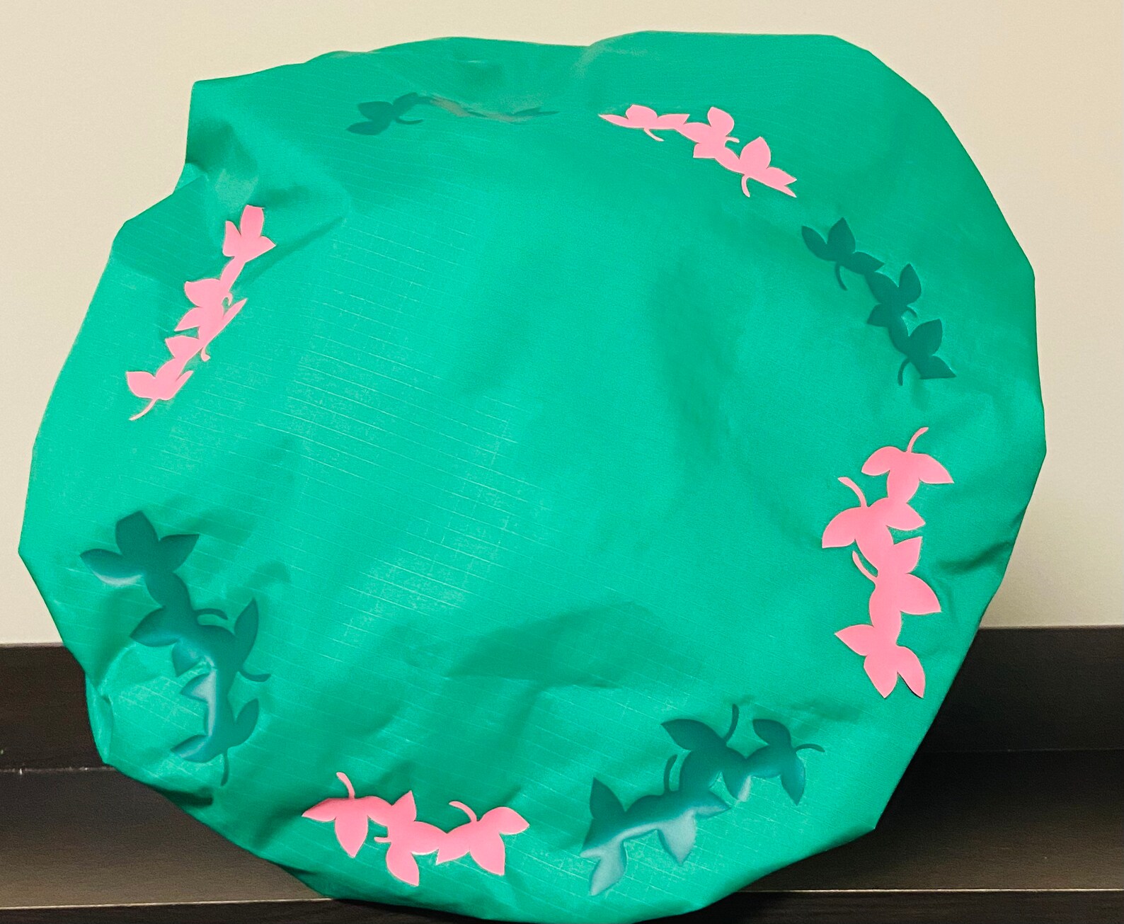 Green Shower Cap With Pink Lining Etsy Australia