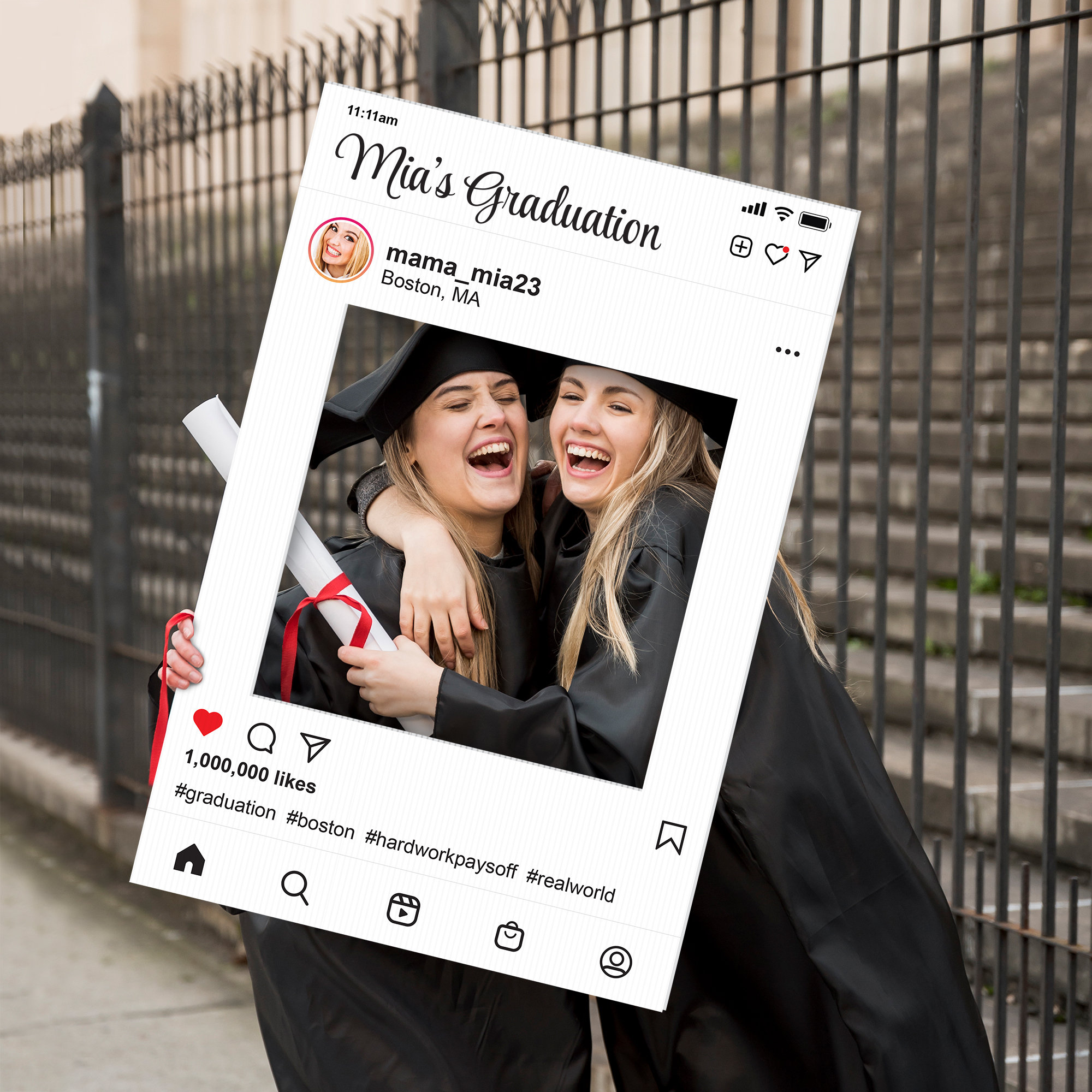 Graduation Selfie Frame Cutout
