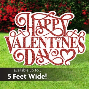 Valentines Day Decoration, Lawn or Yard Sign, Happy Valentines Day Banner, Indoor or Outdoor Party Decoration, valentine party, gift