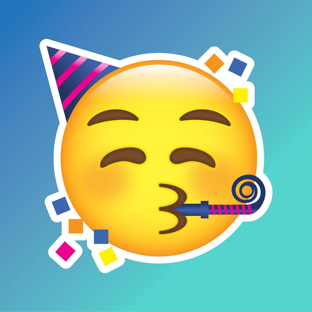 Party EMOJI Yard Sign, 3 Sizes Available, Perfect for Birthday Parties ...