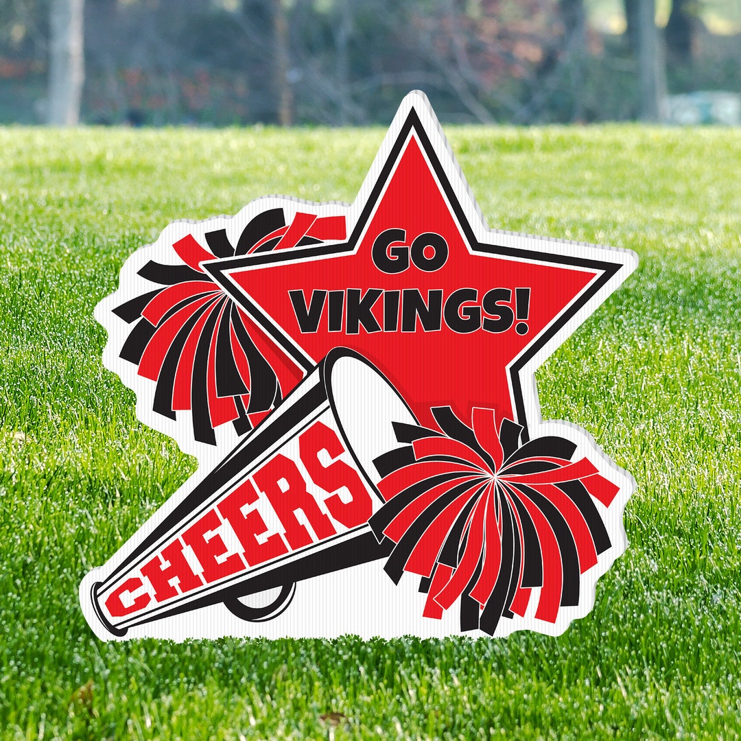 Personalized Cheer Squad Sign, Customize School or Team Name