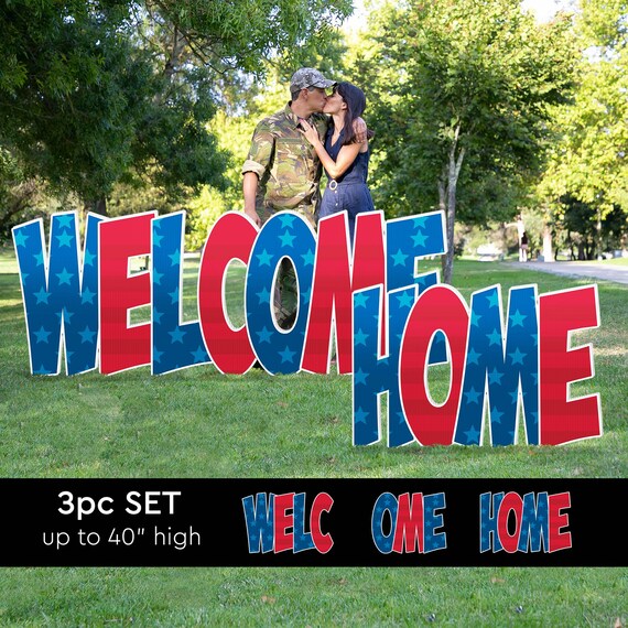 Big Home Yard Sign Set Easy Set up 5 Piece Yard Card Etsy