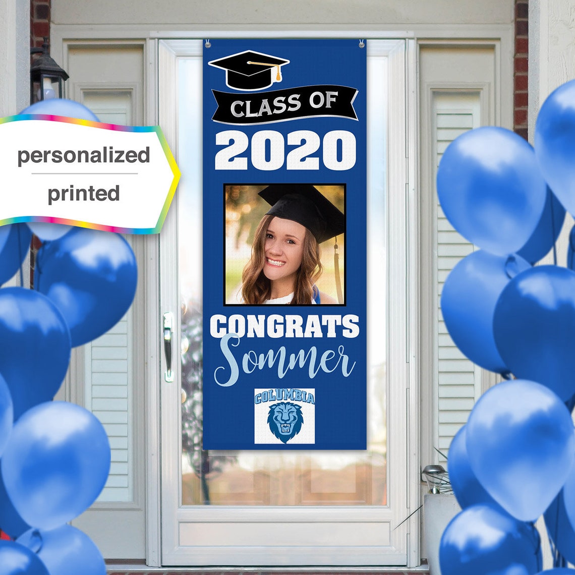 Graduation Banner Sign Vinyl banner for outdoor Door Etsy