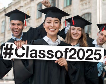 Graduation Hashtag Sign is the perfect Social Media Sign and Photo Prop, Party Prop