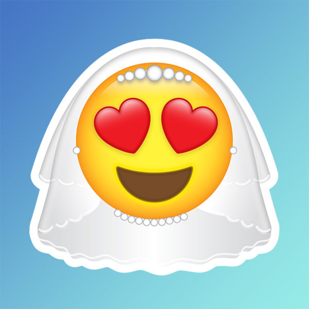 Wedding Bride EMOJI Lawn Sign, 3 Sizes Available, Wedding Emoji