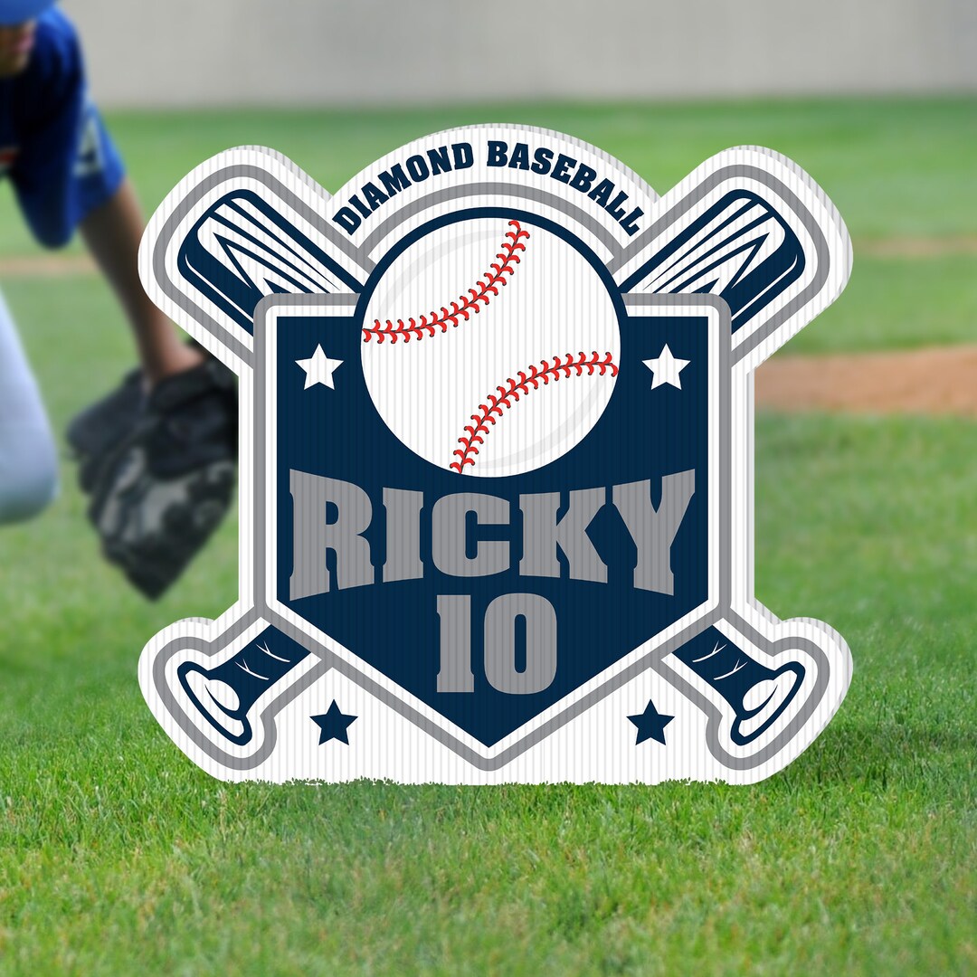 Personalized Baseball Yard Sign Customize School Team Name Etsy