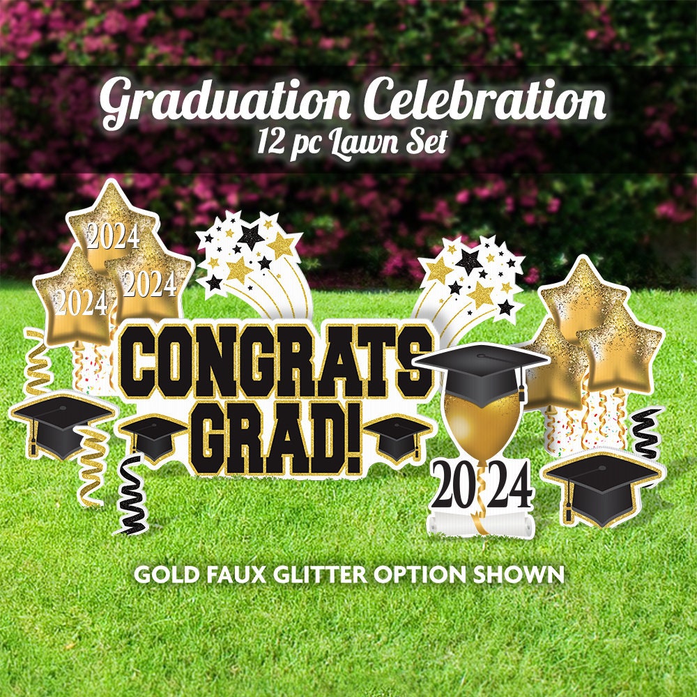 1pc 2024 Graduation Decorations, Class Of 2024 Graduation Banner