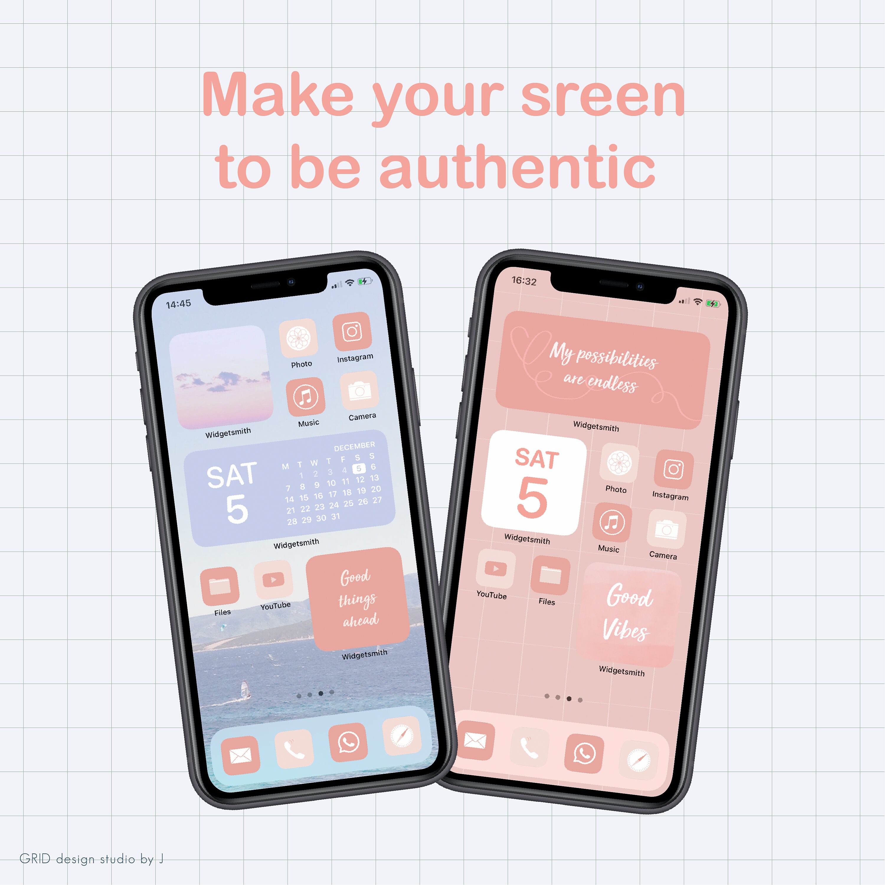 Blush pink iphone app icons widget images and wallpapers for Etsy