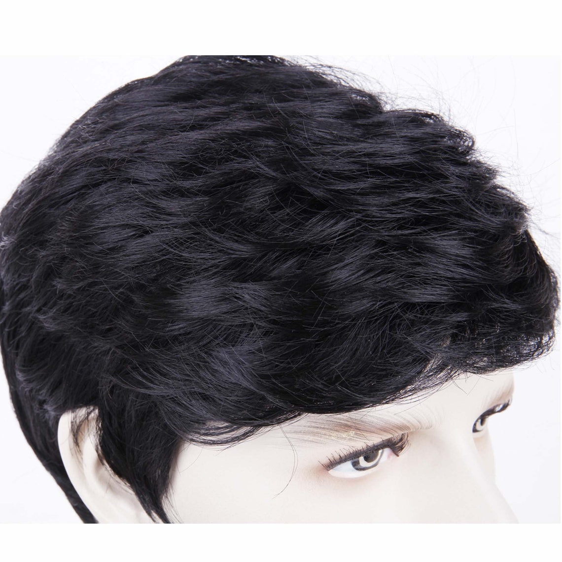 Boys Wig Short Curly Wig Fashion Wig Hair Loss Rose Etsy