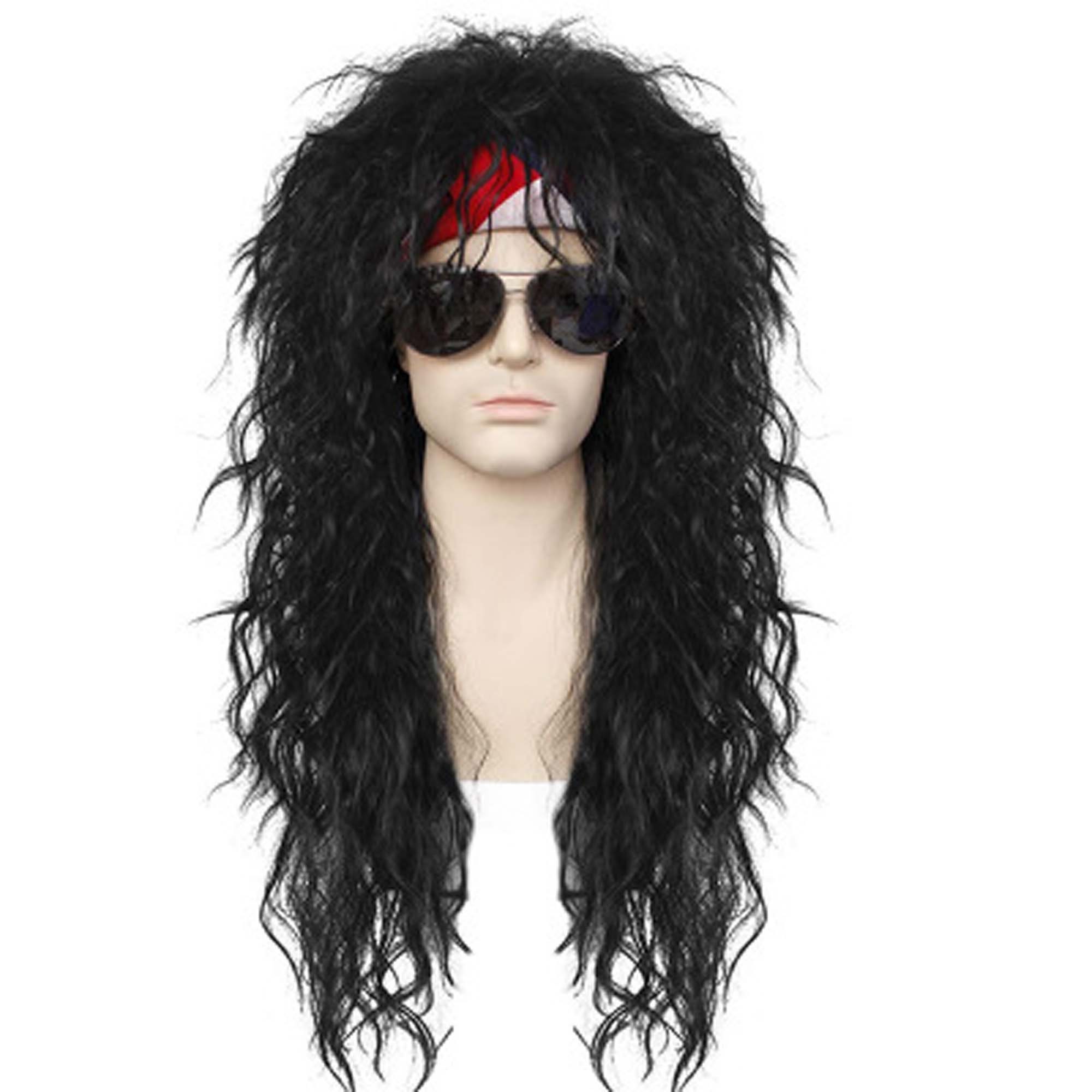 Men Wig Long Curly Wig Fashion Wig Hair Loss Wig For Men Etsy