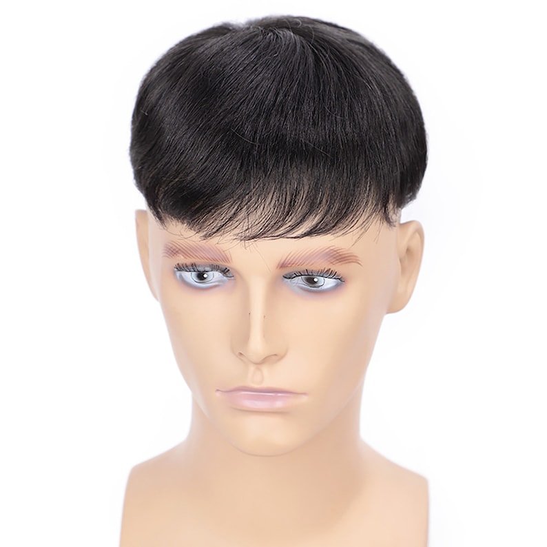 Men's Wigs Real Wigs Baldness Hair Extensions Etsy