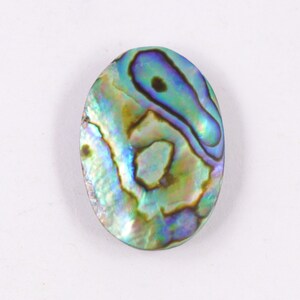 Rare Australian Abalone Shell Gemstone: Oval Cabochon (31x21x6 mm)