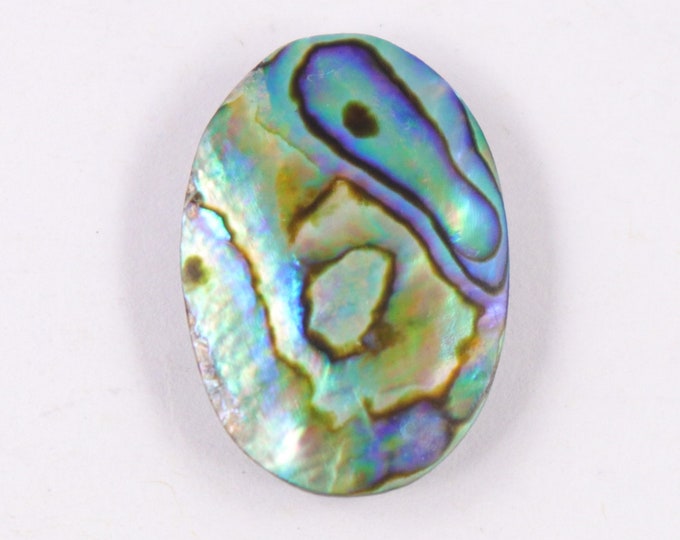 Rare Australian Abalone Shell Gemstone: Oval Cabochon (31x21x6 Mm) - Etsy