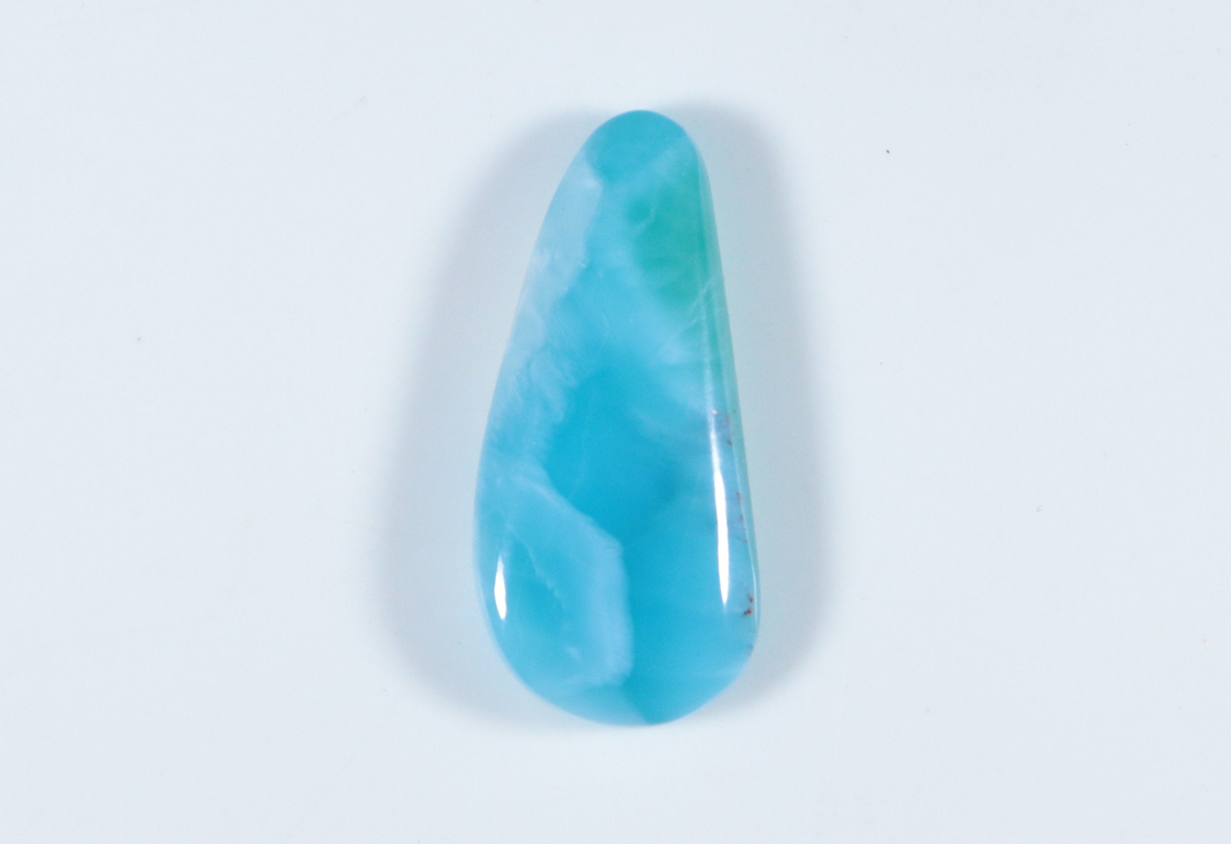 Superb Finest Quality Larimar Cabochon Designer Larimar Loose Cabochon Fancy Shape 23x19x6 mm Larimar Stone Natural Larimar Gemstone