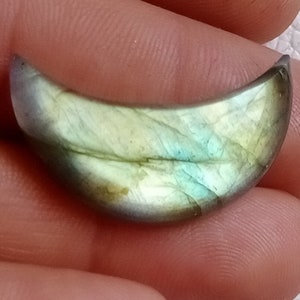 Amazing Labradorite Gemstone, Multi Flash Labradorite Cabochon Loose Stone, Labradorite For Jewelry Making {31x12x6.5} mm