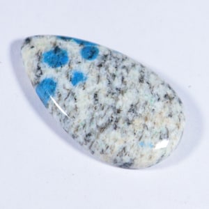 Natural K2 Jasper Cabochon Gemstone Pear Shape K2 Jasper Loose Stone AAA Quality 1 Piece K2 Jasper Stone Cab Jewelry Making, 35x20x5.4 mm
