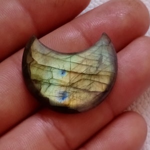 Amazing Labradorite Gemstone, Multi Flash Labradorite Cabochon Loose Stone, Labradorite For Jewelry Making {31x19x7} mm