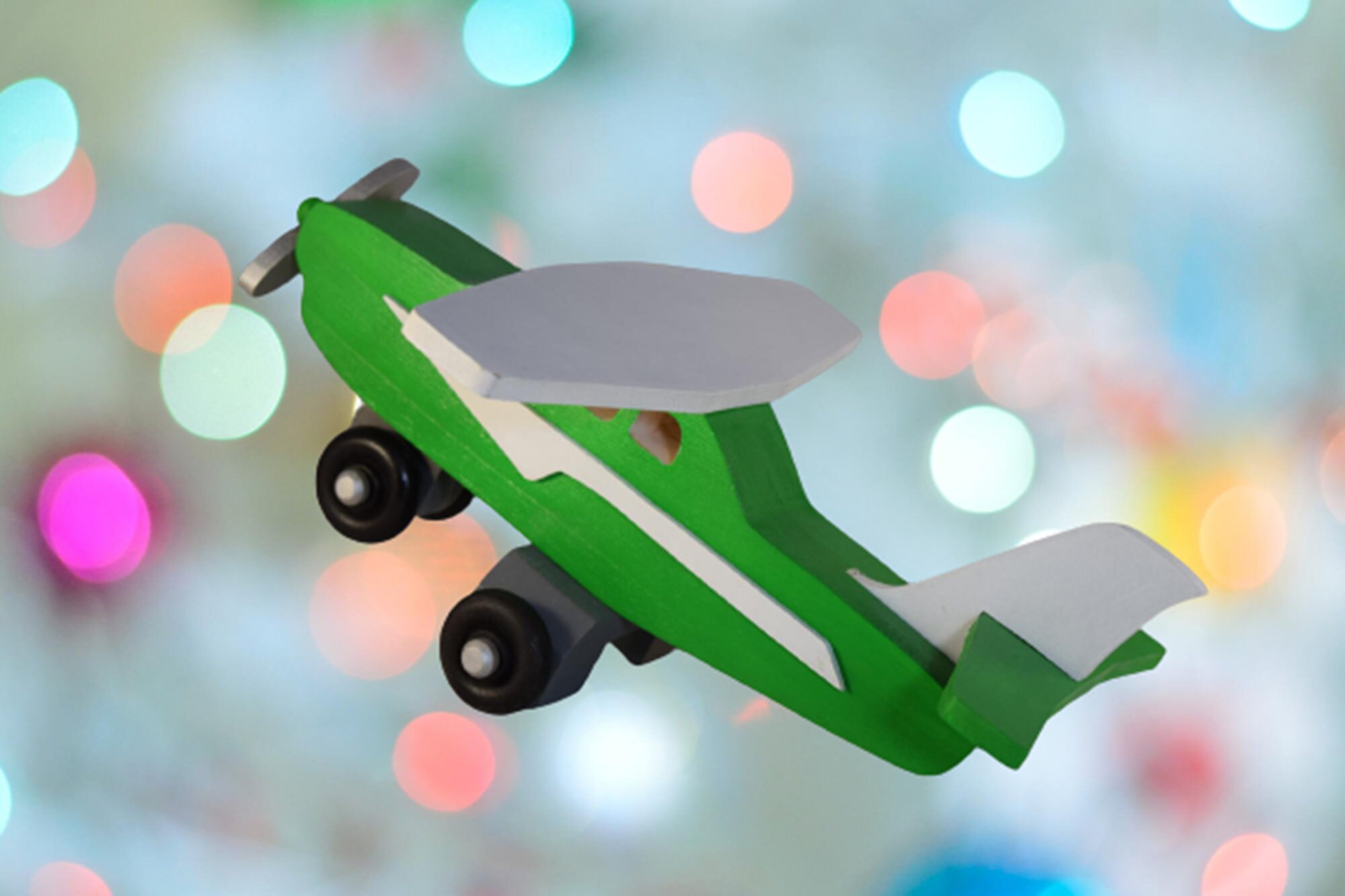 Wooden Cub Plane With a Rotating Propeller Stimulating - Etsy