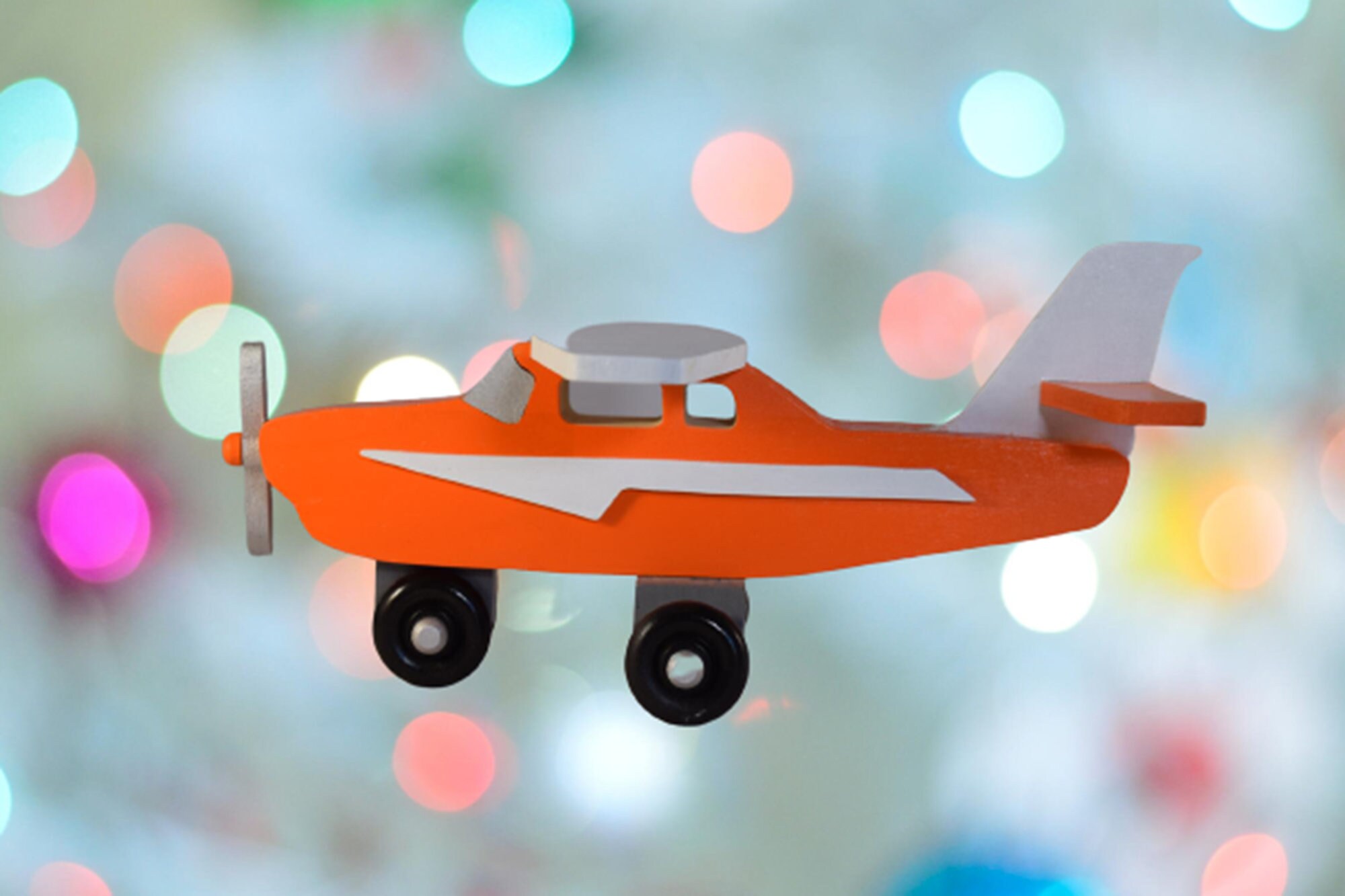 Wooden Cub Plane With a Rotating Propeller Stimulating - Etsy