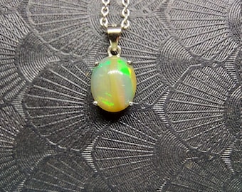 Welo opal necklace