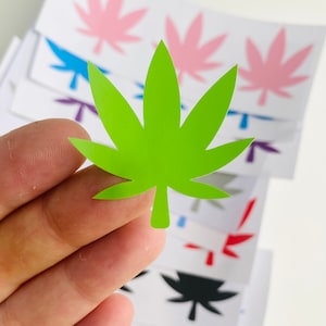 Pot/Hemp Leaf Decal Sticker Sets