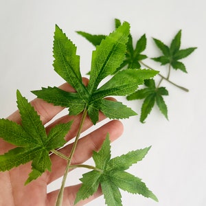 Small Faux Hemp/Pot Leaf Branch image 1