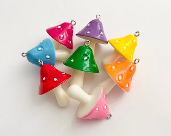 Lg Mushroom Pendants 1 Piece (Choose Color)