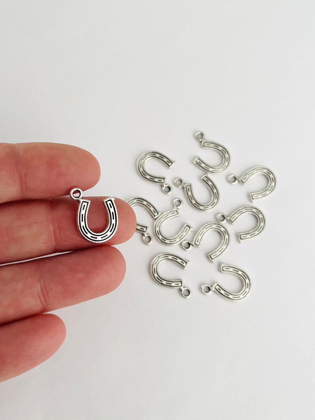 10pc Horseshoe Good Luck Charms Set Etsy