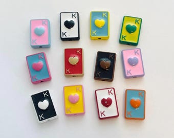 12pc King Mix Set Poker Beads Alloy