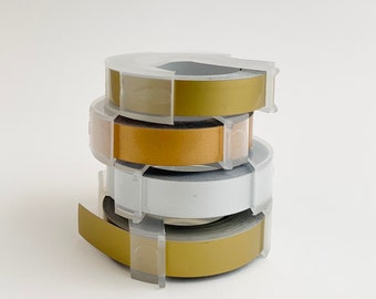 Dymo Rotex Label Maker Embossing Tape Office Supply Shiny