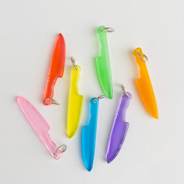Knife Charms / Colorful Resin Knives Charms