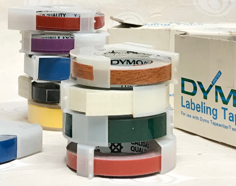 Embossing Tape & Vintage Dymo / 6mm 9mm 12mm / 1/4 1/2 3/8 Etsy