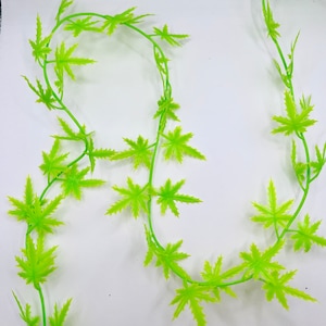 BTY Pcs Faux Pot Leaf Vine Garland - Plastic Light Green