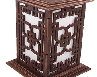 Tanno Design® Japan candle holder Ayu with tealight function nut brown