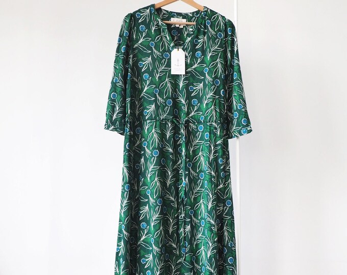 Seasalt Cornwall Narcissi Floral Print Dress Flowers Natural Boho