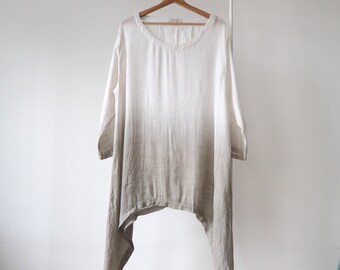 3 Moonshine Fashion° Lagenlook Tunika Shirt Applikation A-Linie ~ Senf ~  2 