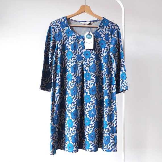 Seasalt Arusha Floral Print Bamboo Tunic Dress Flowers Natural Etsy UK