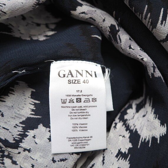 Ganni Monette Georgette floral print shirt tunic … - image 6