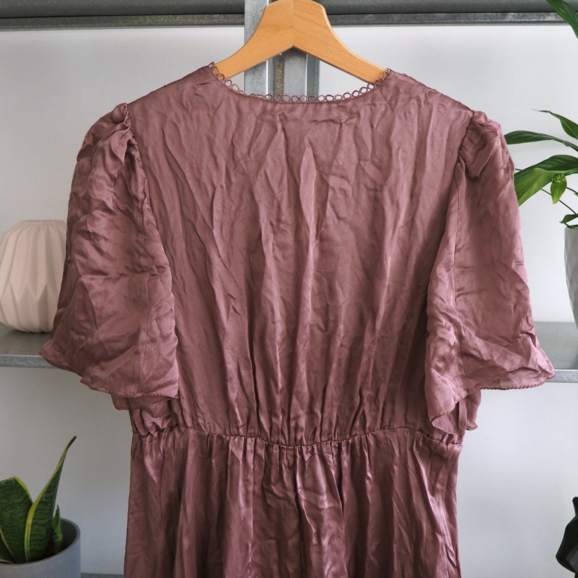 By Malene Birger silk copper pink maxi dress retro romantic | Etsy