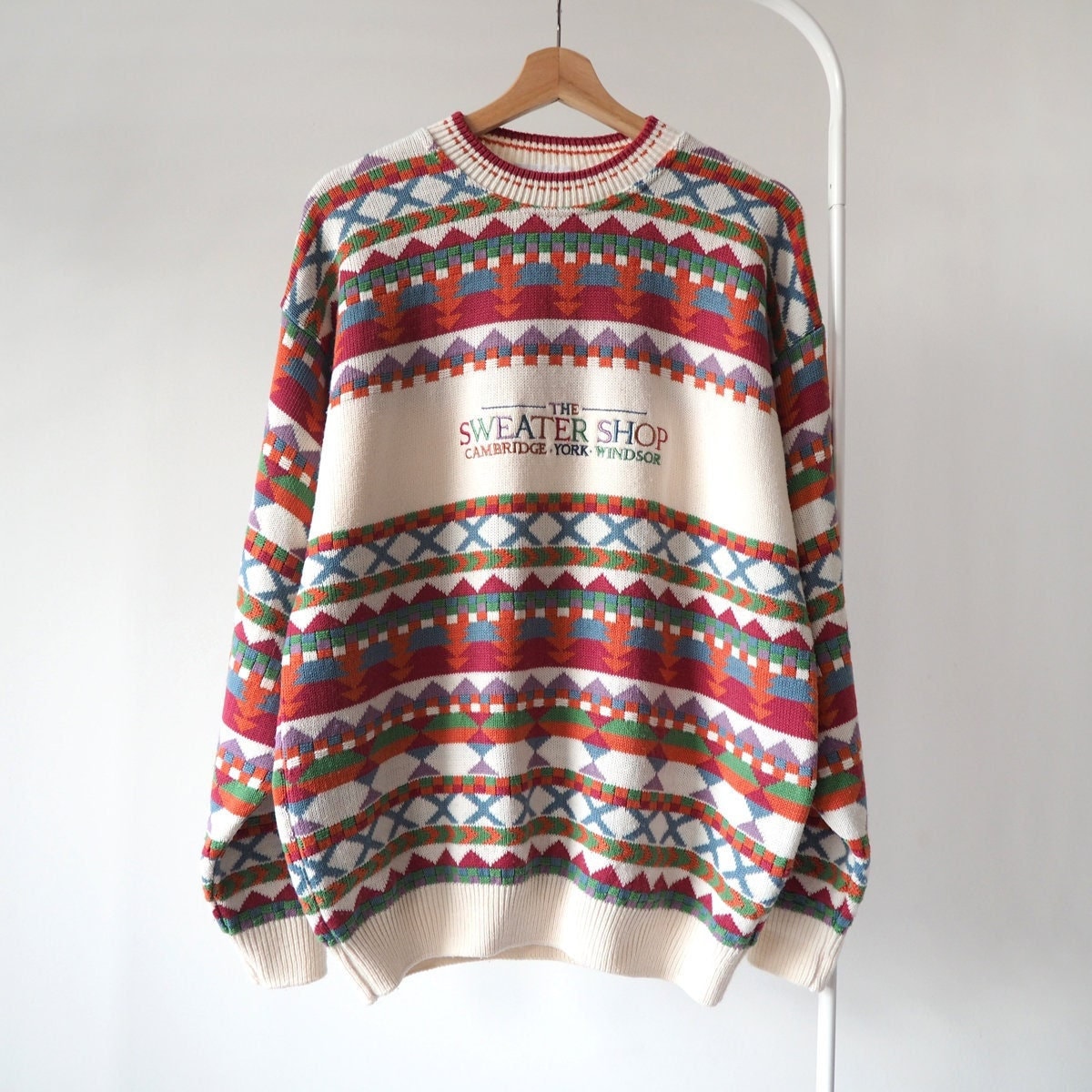 Vintage 90s The Sweater Shop Made In The UK Colourful ...