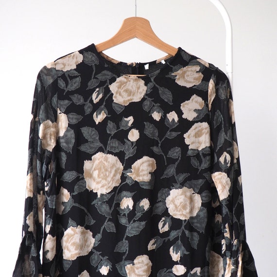 Ganni Carlton Georgette floral print dress tunic … - image 2