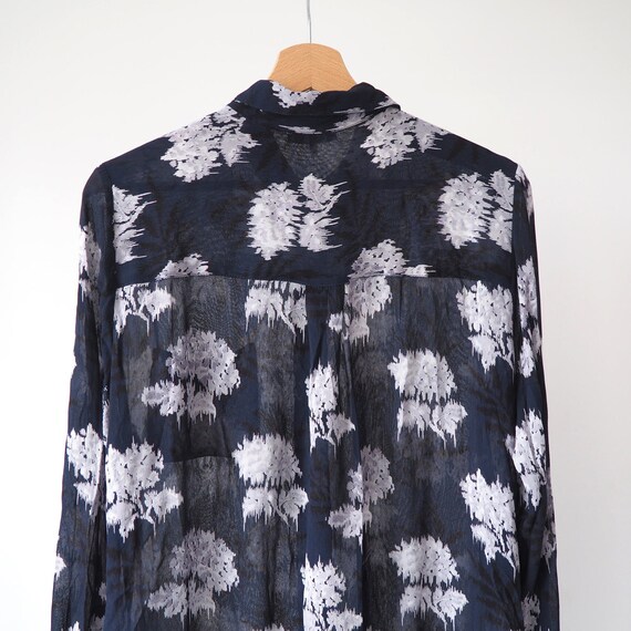 Ganni Monette Georgette floral print shirt tunic … - image 5