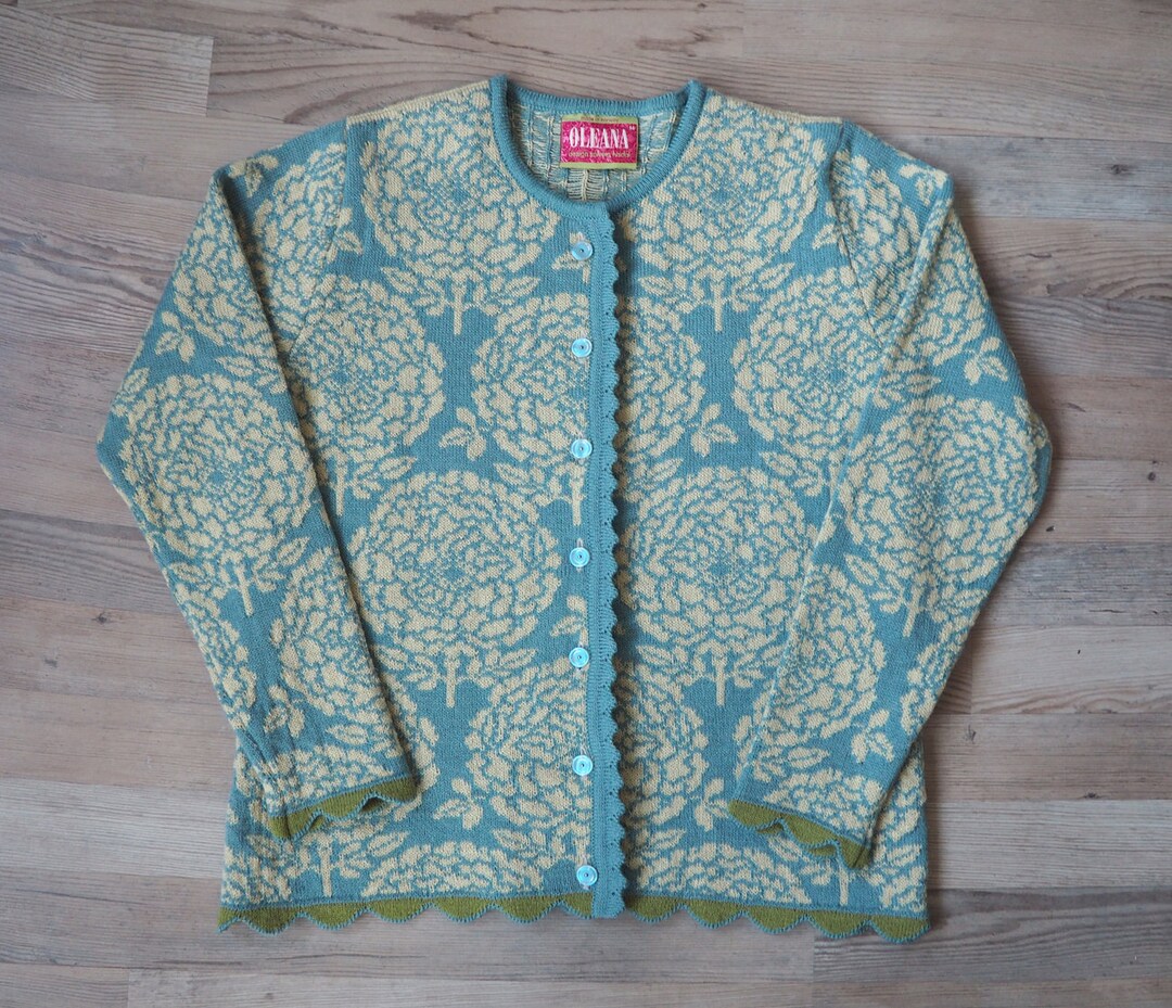 Oleana the Norwegian Story Wool Natural Cardigan Sweater Etsy