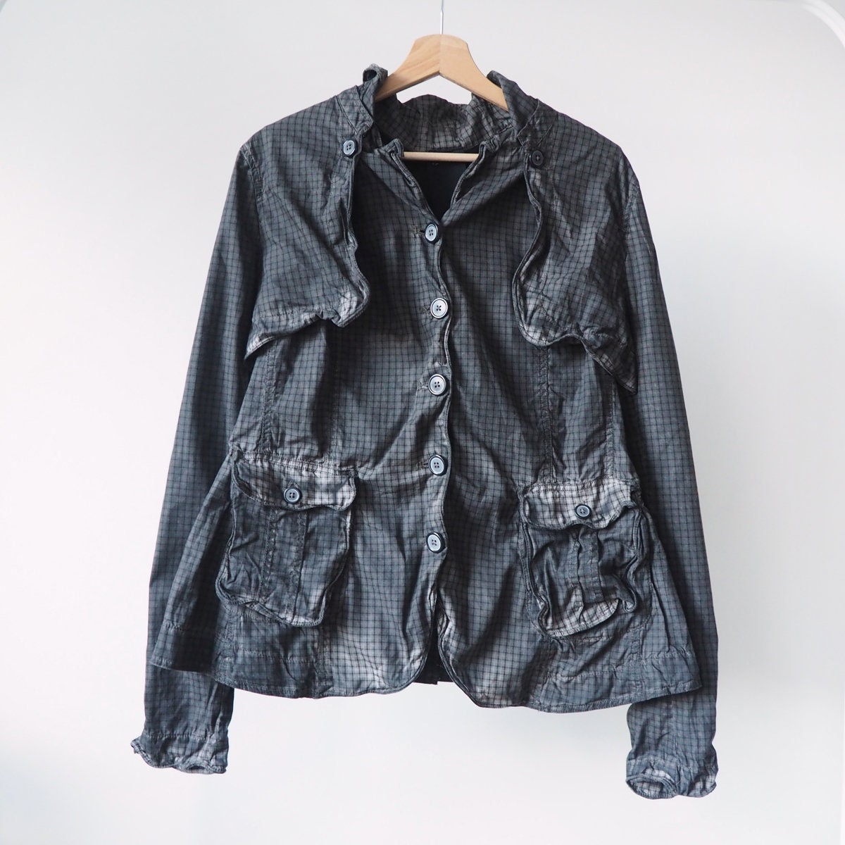 Rundholz Black Label Designer 2 in 1 Jacket Vest Shrug Washed