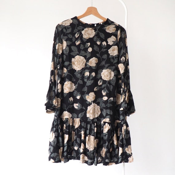 Ganni Carlton Georgette floral print dress tunic … - image 1