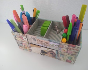 Tutoriel en carton pour organisateur de bureau